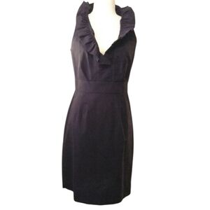 JULIAN TAYLOR Navy Blue  v-neck Sleeveless dress.  Size 8